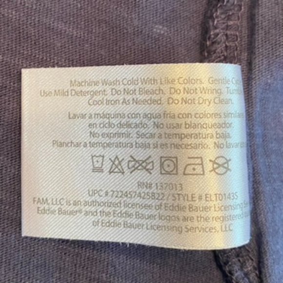 SALE: EDDIE BAUER  Blue Tee Shirt  XXXL - Picture 5 of 5